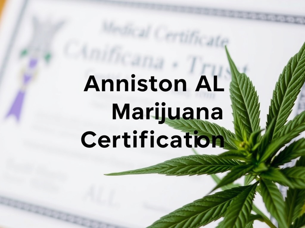 Anniston AL Marijuana Certification